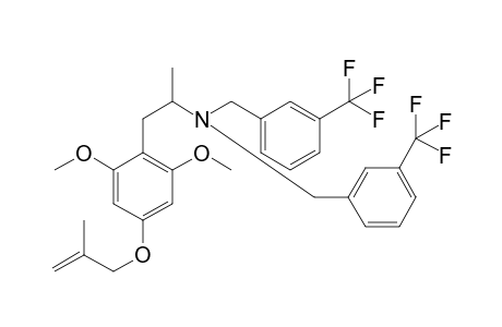 N,N-bis-(3-Trifluoromethylbenzyl)-2,6-dimethoxy-4-(2-methyl-2-propenoxy)amphetamine