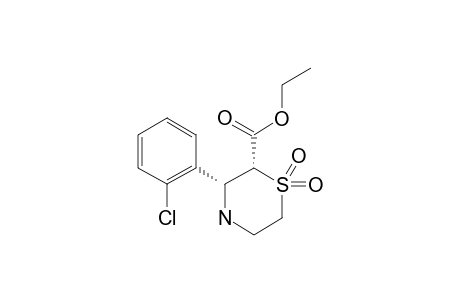 R-2A-ETHOXYCARBONYL-C-3-(O-CHLOROPHENYL)-1,4-THIAZANE-1,1-DIOXIDE