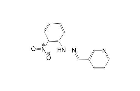 3-pyridinecarboxaldehyde, (2-nitrophenyl)hydrazone