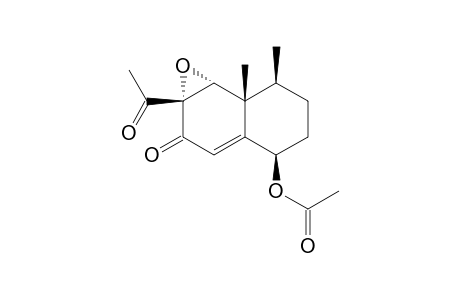 1.beta.-Acetoxy-6.alpha.,7.alpha.-epoxy-9-en-8-oxo-eremophil-11-nor-11-ketone