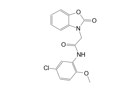 3-benzoxazoleacetamide, N-(5-chloro-2-methoxyphenyl)-2,3-dihydro-2-oxo-