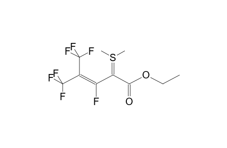 DIMETHYLSULPHENIUM 1-ETHOXYCARBONYL-3-TRIFLUOROMETHYL-2,4,4,4-TETRAFLUOROBUT-2-ENYLIDE