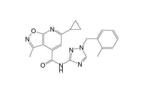 isoxazolo[5,4-b]pyridine-4-carboxamide, 6-cyclopropyl-3-methyl-N-[1-[(2-methylphenyl)methyl]-1H-1,2,4-triazol-3-yl]-
