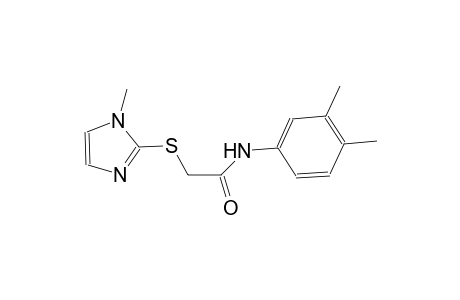 acetamide, N-(3,4-dimethylphenyl)-2-[(1-methyl-1H-imidazol-2-yl)thio]-