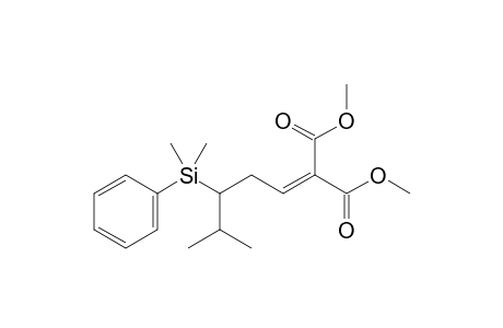 2-[3-[dimethyl(phenyl)silyl]-4-methyl-pentylidene]malonic acid dimethyl ester