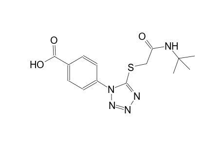benzoic acid, 4-[5-[[2-[(1,1-dimethylethyl)amino]-2-oxoethyl]thio]-1H-tetrazol-1-yl]-