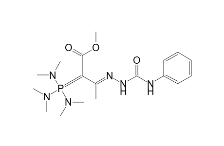 Methyl 3-[(Anilinocarbonyl)hydrazono]-2-[tris(dimethylamino)phosphoranylidene]butanoate