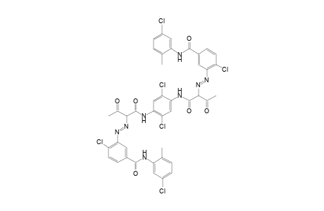 3-Amino-4,5'-dichloro-2'-methylbenzanilide -> n,n'-(2,5-dichloro-1,4-phenylene)-bis(acetoacetamide)