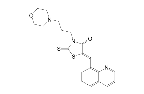 4-thiazolidinone, 3-[3-(4-morpholinyl)propyl]-5-(8-quinolinylmethylene)-2-thioxo-, (5Z)-