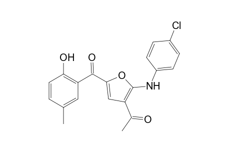 1-{2-[(4-Chlorophenyl)amino]-5-[(2-hydroxy-5-methylphenyl)-carbonyl]furan-3-yl}ethan-1-one
