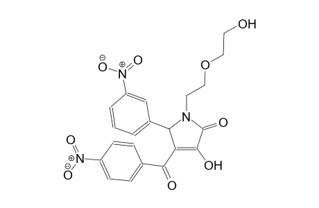 3-hydroxy-1-[2-(2-hydroxyethoxy)ethyl]-4-(4-nitrobenzoyl)-5-(3-nitrophenyl)-1,5-dihydro-2H-pyrrol-2-one