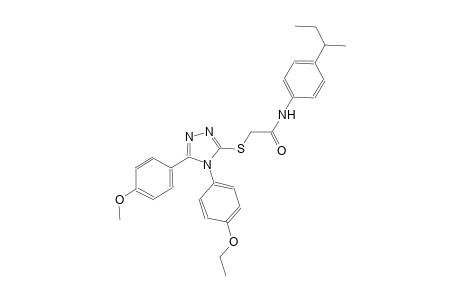 N-(4-sec-butylphenyl)-2-{[4-(4-ethoxyphenyl)-5-(4-methoxyphenyl)-4H-1,2,4-triazol-3-yl]sulfanyl}acetamide