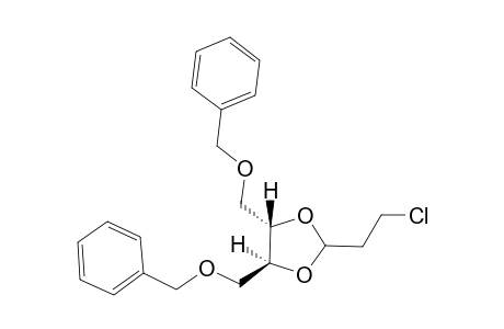 (4S,5S)-2-(2-chloroethyl)-4,5-bis(phenylmethoxymethyl)-1,3-dioxolane