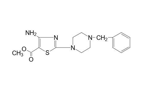 4-AMINO-2-(4-BENZYL-1-PIPERAZINYL)-5-THIAZOLECARBOXYLIC ACID, METHYL ESTER