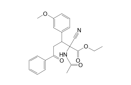 Ethyl 2-acetylamino-2-cyano-3-(3-methoxyphenyl)-5-oxo-5-(phenyl)pentanoate