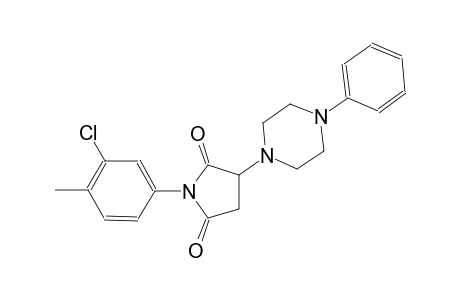 1-(3-chloro-4-methylphenyl)-3-(4-phenyl-1-piperazinyl)-2,5-pyrrolidinedione