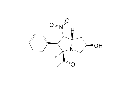 (1S,2S,3R,6R,7aS)-3-Acetyl-6-hydroxy-3-methyl-1-nitro-2-phenylazabicyclo[3.3.0]octane