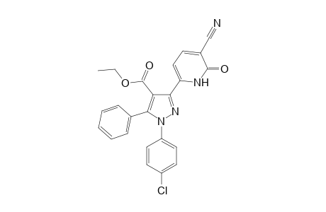 3-Cyano-6-[4-ethoxycarbonyl-1-(4-chlolorophenyl)-5-phenyl-1H-pyrazol-3-yl)]-pyridin-2(1H)-one