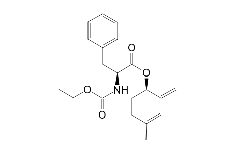(1'R,2S)-2-[(Ethoxycarbonyl)amino]-3-phenylpropionic acid 1-vinylpent-4-enyl ester