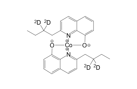 2-n-butyl-.beta.-D2-8-hydroxyquinoline cobalt complex