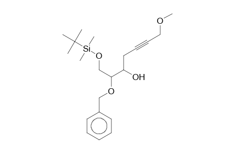 5-Heptyn-3-ol, 2-benzyloxy-7-methoxy-1-(t-butyldimethylsilyl)oxy-