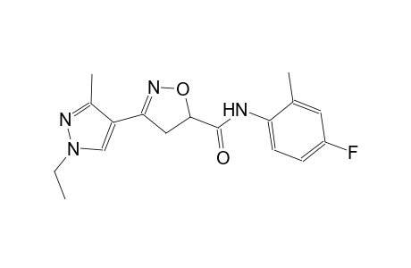 3-(1-ethyl-3-methyl-1H-pyrazol-4-yl)-N-(4-fluoro-2-methylphenyl)-4,5-dihydro-5-isoxazolecarboxamide