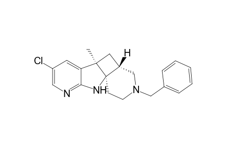 (+-)-(4aRS,5aRS,10aRS)-3-Benzyl-7-chloro-5a-methyl-1,2,4,4a,5,5a,10-octahydropyrido[4",3":2',3']cyclobuta[1',2':4,5]pyrrolo[2,3-b]pyridine