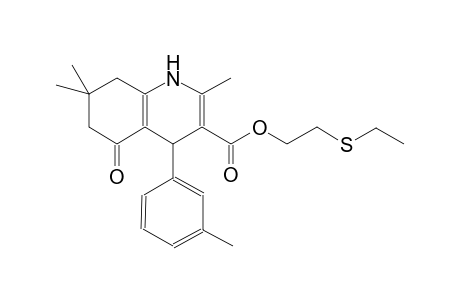 3-quinolinecarboxylic acid, 1,4,5,6,7,8-hexahydro-2,7,7-trimethyl-4-(3-methylphenyl)-5-oxo-, 2-(ethylthio)ethyl ester