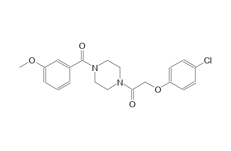piperazine, 1-[(4-chlorophenoxy)acetyl]-4-(3-methoxybenzoyl)-