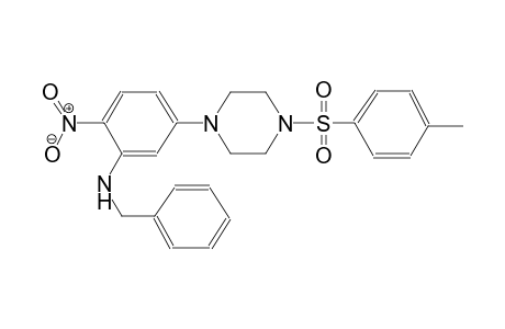 benzenemethanamine, N-[5-[4-[(4-methylphenyl)sulfonyl]-1-piperazinyl]-2-nitrophenyl]-