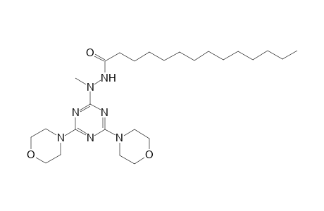 N'-[4,6-bis(morpholin-4-yl)-1,3,5-triazin-2-yl]-N'-methyltetradecanehydrazide