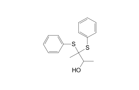 2-Butanol, 3,3-bis(phenylthio)-