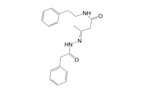 Butanamide, 3-(1-oxo-2-phenylethyl)hydrazono-N-(2-phenylethyl)-