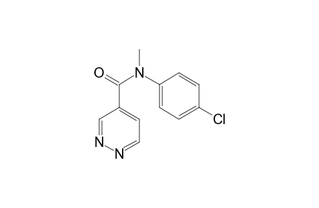N-(4-chlorophenyl)-N-methyl-4-pyridazinecarboxamide