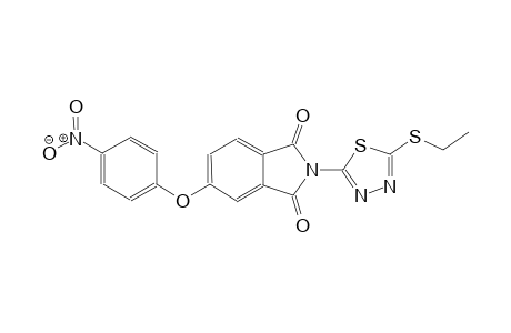 2-[5-(ethylsulfanyl)-1,3,4-thiadiazol-2-yl]-5-(4-nitrophenoxy)-1H-isoindole-1,3(2H)-dione