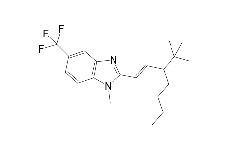 (E)-2-[3-(tert-Butyl)hept-1-en-1-yl]-1-methyl-5-(trifluoromethyl)-1H-benzo[d]imidazole