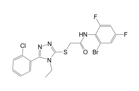 N-(2-bromo-4,6-difluorophenyl)-2-{[5-(2-chlorophenyl)-4-ethyl-4H-1,2,4-triazol-3-yl]sulfanyl}acetamide