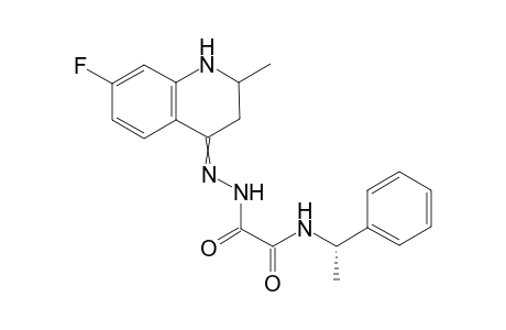 2-[N'-(7-fluoro-2-methyl-2,3-dihydro-1H-quinolin-4-ylidene)hydrazino]-2-oxo-N-((S)-1-phenylethyl)acetamide