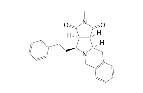 2,3,3a.alpha.,4.beta.,6,11,11a.alpha.,11b.alpha.-octahydro-2-methyl-4-(2-phenylethyl)-1H-pyrrolo[3',4':3,4]-pyrrolo[1,2-b]isoquinoline-1,3-dione