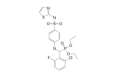 DIETHYL-(2-CHLORO-6-FLUOROPHENYL)-[4-(N-THIAZOL-2-YL-SULFAMOYL)-PHENYLAMINO]-METHYL-PHOSPHONATE
