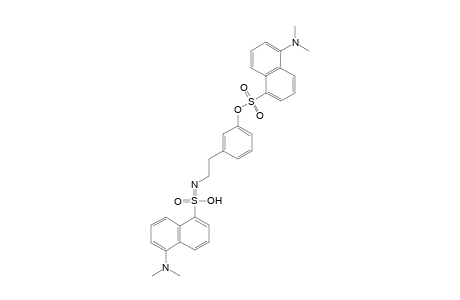 1-Naphthalenesulfonic acid, 5-(dimethylamino)-, 3-[2-[[[5-(dimethylamino)-1-naphthalenyl]sulfonyl]amino]ethyl]phenyl ester