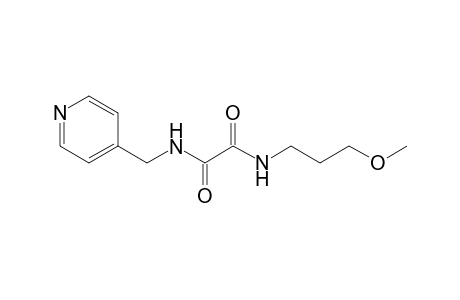 N~1~-(3-methoxypropyl)-N~2~-(4-pyridinylmethyl)ethanediamide