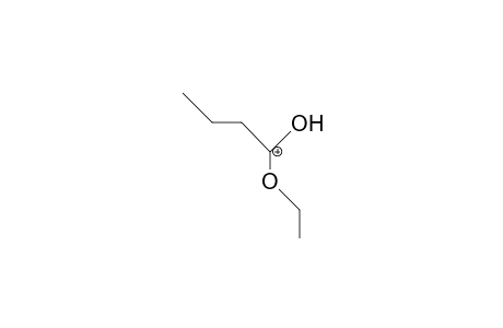 Butanoic acid, ethyl ester cation