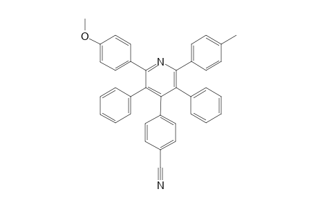 2-(4-Methoxyphenyl)-3,5-diphenyl-4-(4-cyanophenyl)-6-p-tolylpyridine