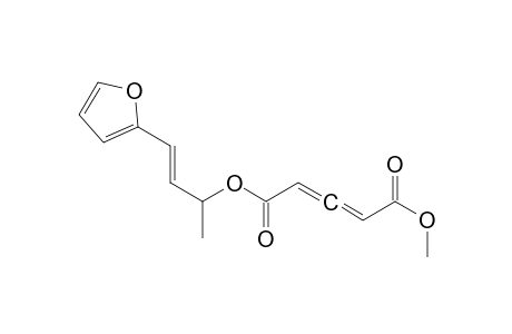 2,3-Pentadienedioic acid, 3-(2-furanyl)-1-methyl-2-propenyl methyl ester