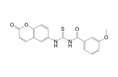 N-(3-methoxybenzoyl)-N'-(2-oxo-2H-chromen-6-yl)thiourea