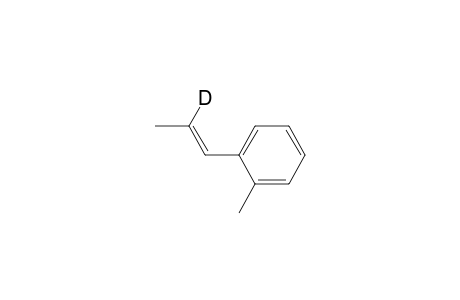 Benzene, 1-methyl-2-(1-propenyl-2-D)-, (E)-