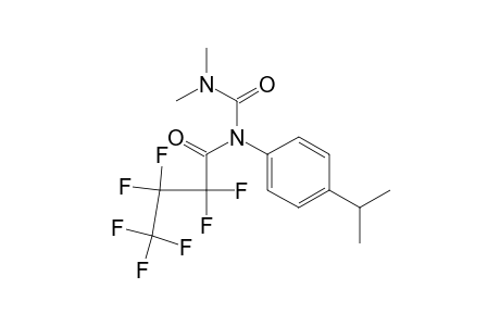 1-(N-(perfluoropropylcarbonyl)-N-(dimethylaminocarbonyl)amino)-4-isopropybenzene