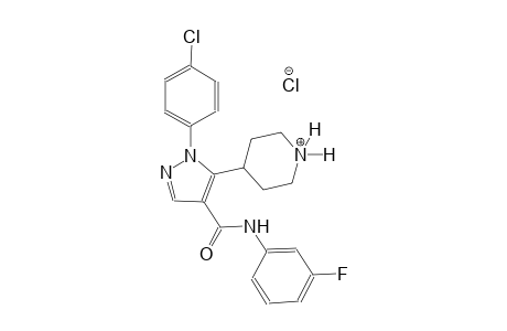 piperidinium, 4-[1-(4-chlorophenyl)-4-[[(3-fluorophenyl)amino]carbonyl]-1H-pyrazol-5-yl]-, chloride