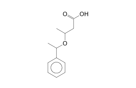 Butanoic acid, 3-(1-phenylethoxy)-